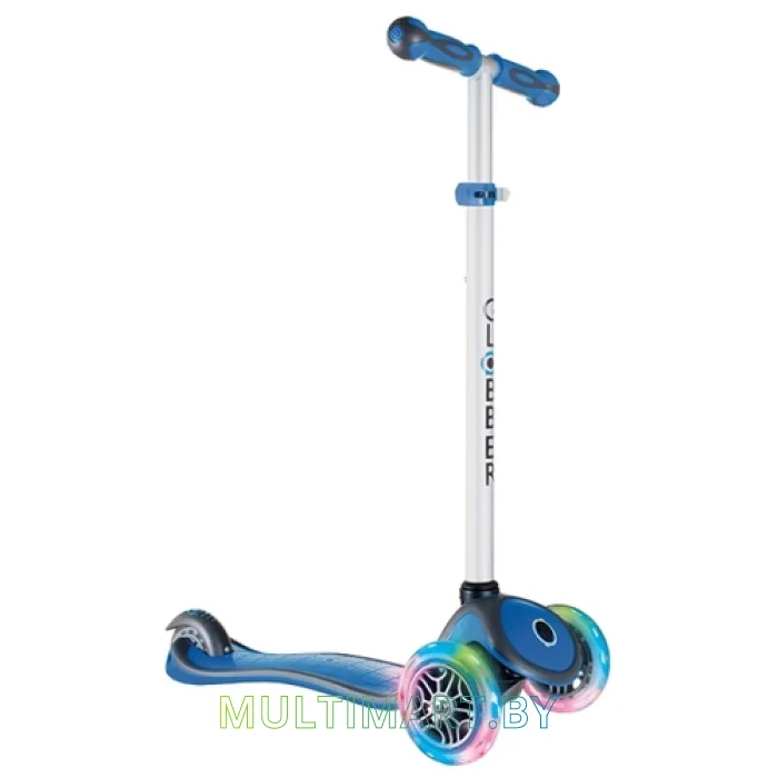 Самокат Globber Primo Plus Lights (синий)